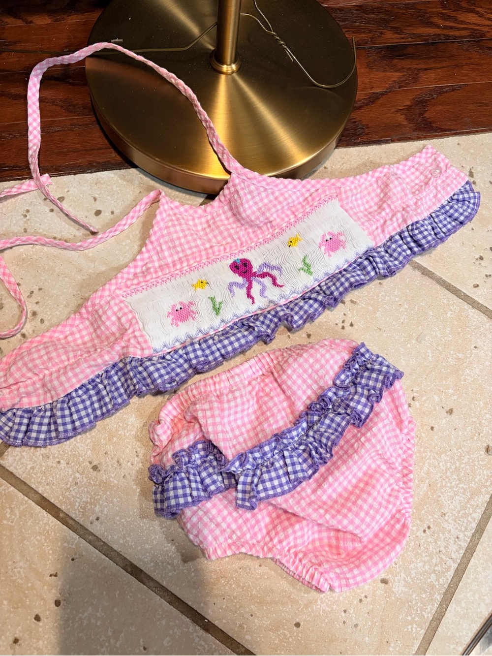 Classy Couture Smocked Baby Bikini